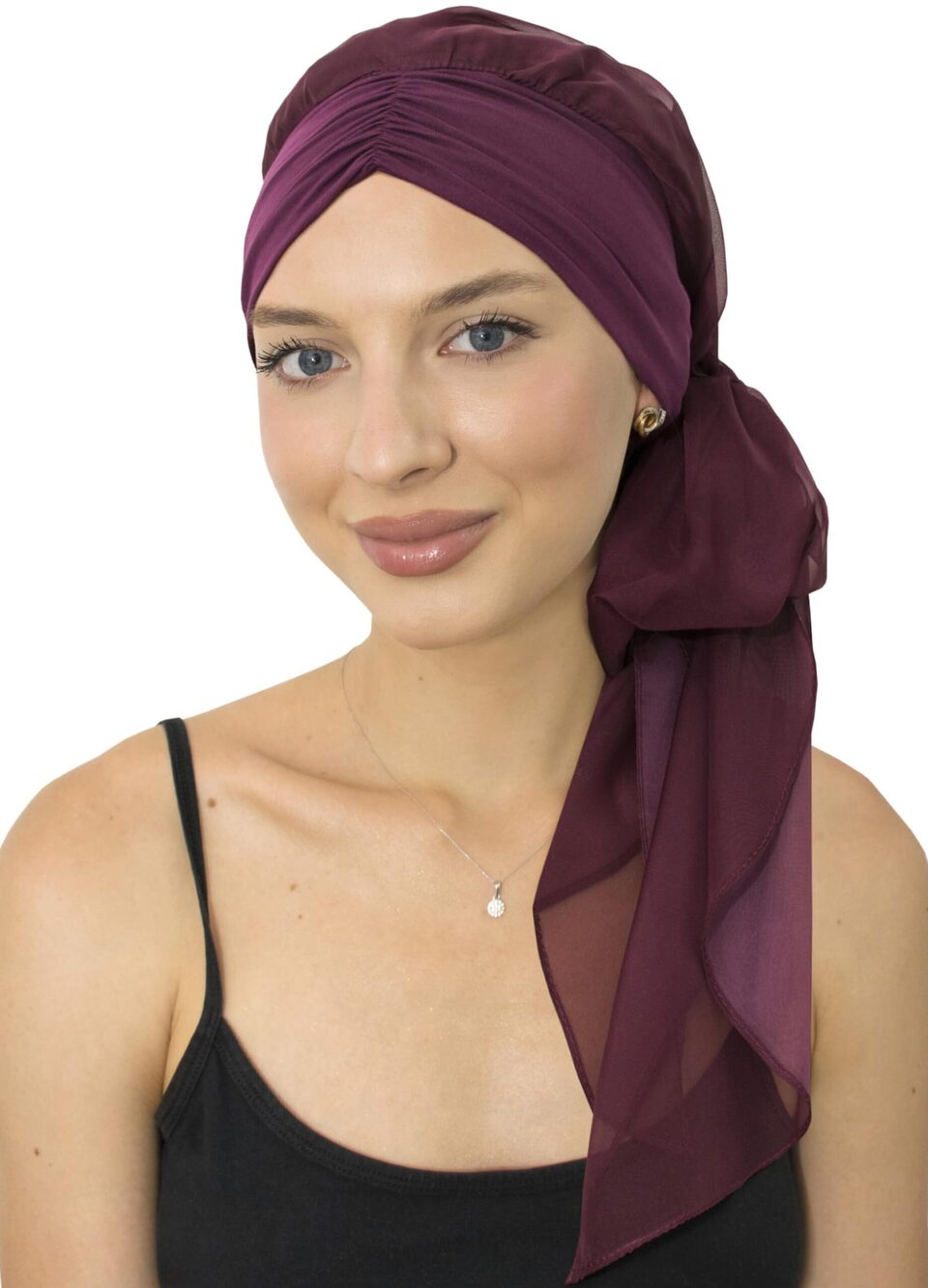 3286 Head Scarf Skull Cap Chemo Patients Headwear Cancer Hair Loss Scarf